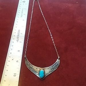 Sterling Silver and Turquoise Necklace